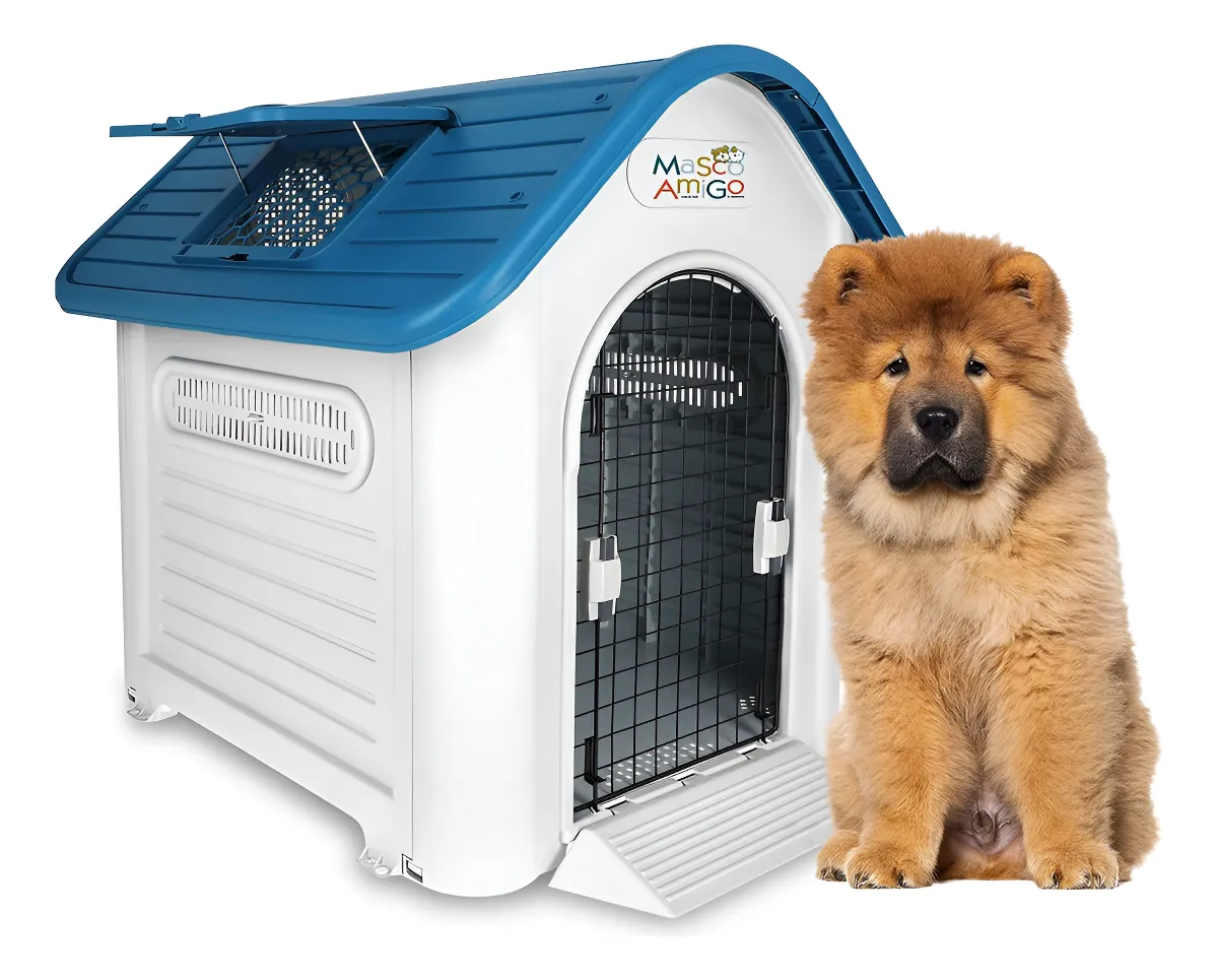Casa Para Perro Razas Grandes Con Puerta Térmica Mascoamigo