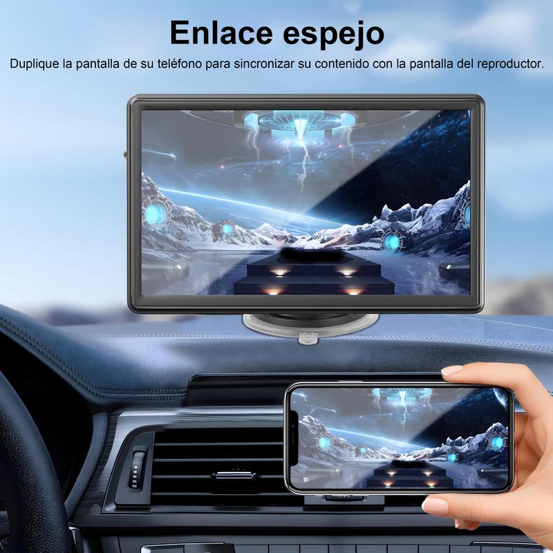 Pantalla portátil inalámbrica CarPlay de 7 pulgadas mejorada (compatible con todos los modelos de vehículos)