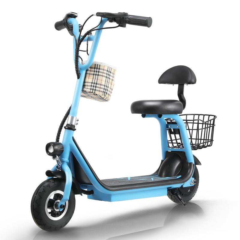 HONEY WHALE JL005 Scooter Eléctrico Infantil 18KM/H-350W-10KM-3.6AH-(MAX)Velocidad-Potencia-Autonomía-Capacidad de la Batería, Patin Eléctrico para Niños y Niñas con Asiento, Altavoz Bluetooth HONEYWHALE