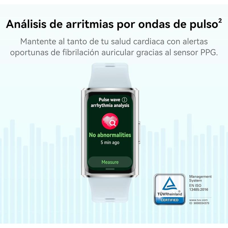 HW Band 11 Pro Smartwatch con GPS, Caja de Aleación de Aluminio, Gran Pantalla de 1.62", Frecuencia Cardíaca y SPO₂, Nuevo Monitoreo de Sueño, Bienestar Emocional, Android & iOS, Azul