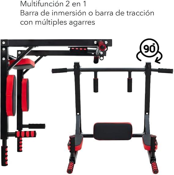 Barra Multifuncional De Uso Rudo 8 En 1 Para Dominadas Y Calistenia En Casa