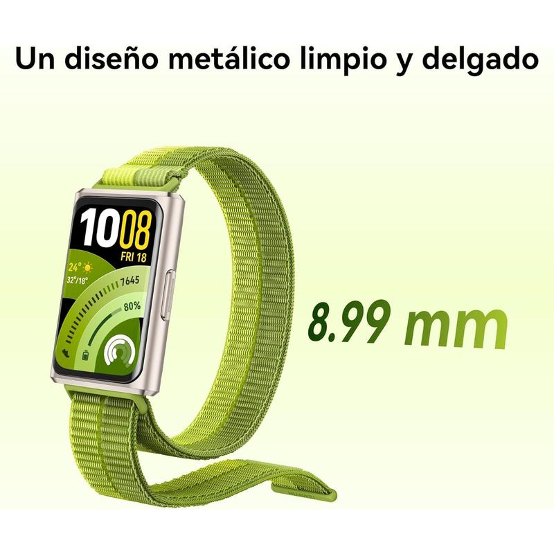 HW Band 11 Pro Smartwatch con GPS, Caja de Aleación de Aluminio, Gran Pantalla de 1.62", Frecuencia Cardíaca y SPO₂, Nuevo Monitoreo de Sueño, Bienestar Emocional, Android & iOS, Azul