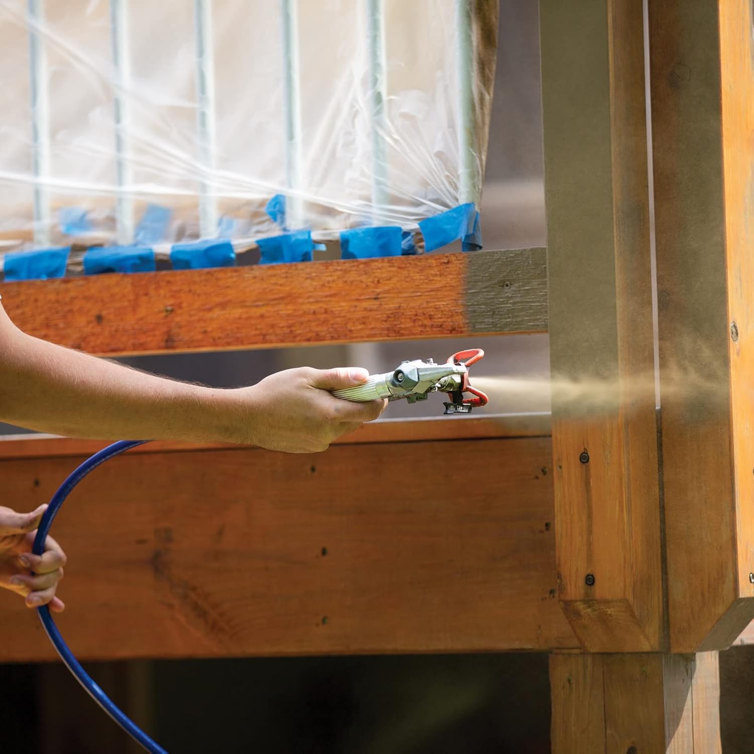 Pulverizador de pintura sin aire atomizador con carretilla, equipo de pintura profesional para proyectos de pintura residenciales