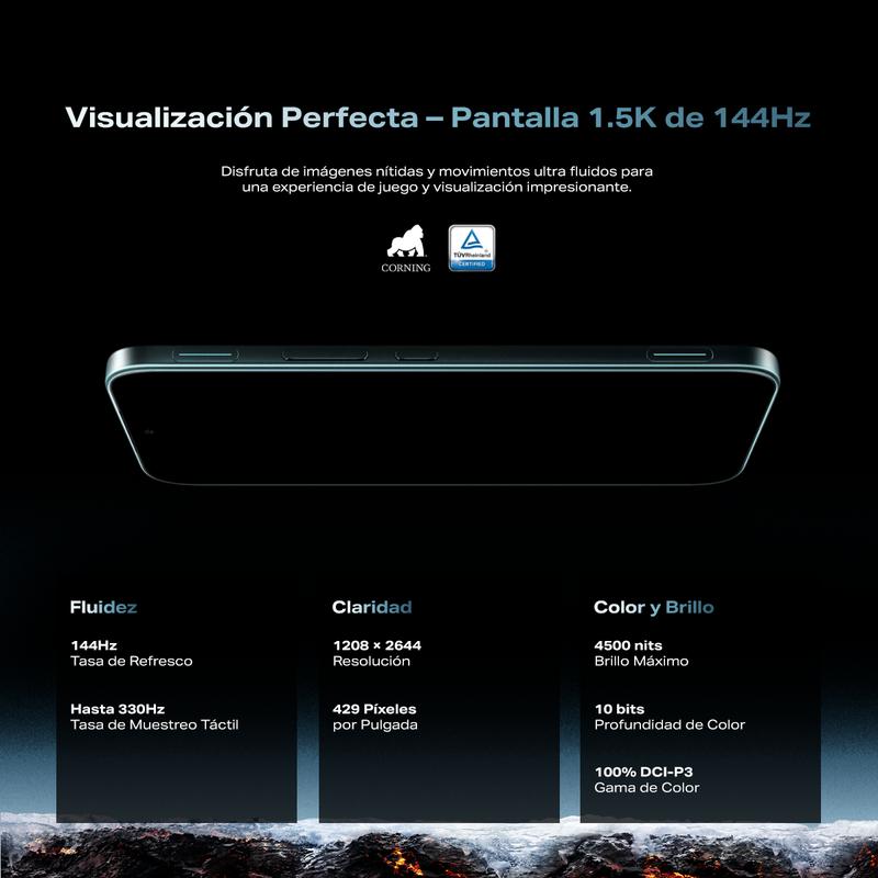 Infinix GT 50 PRO 5G, 12+256GB/12+512GB, Plata Glacial con Gaming Kit Gratis, Enfriamiento Líquido Real - Gatillos GT - 144 FPS Ecosistema Gaming-Hot Sale x Mayo Venta Quincenal Campaign