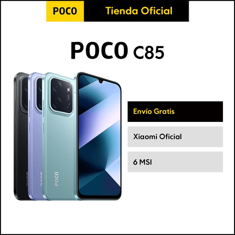 Poco C85 8GB RAM 256GB ROM cámara 50MP+8MP batería 6000mAh HyperCharging 33W NFC Resistente a salpicaduras, agua y polvo IP64 6MSI
