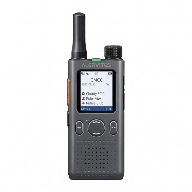 (FABRICADO POR BAOFENG)AT1 Walkie Talkie PoC 4G con app móvil gratuita de por vida. Comunicación privada de larga distancia, control en segundo plano, historial de chat encriptado y alcance de más de 5000 millas. Ideal para trabajo, seguridad, logística, 