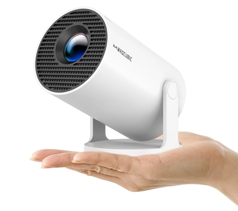Magcubic - Miniproyector HY300PRO 2026 con WiFi y Bluetooth, proyector portátil 4K, con corrección trapezoidal automática y rotación de 180 grados, proyector inteligente para el hogar y exteriores