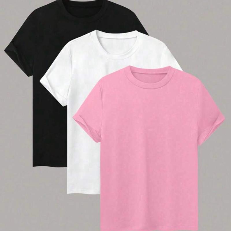 5 Pack de Playeras para Dama Suave y Fresca  Ideal para Uso Diario tela brush dama