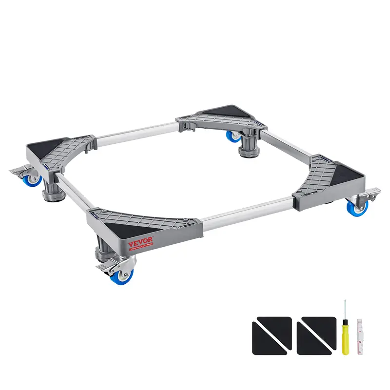 Base Universal VEVOR para Electrodomésticos (181 kg / 400 lb), Ruedas con Freno, Ajustable 16‑27 pulgadas, para Lavadora y Refrigerador