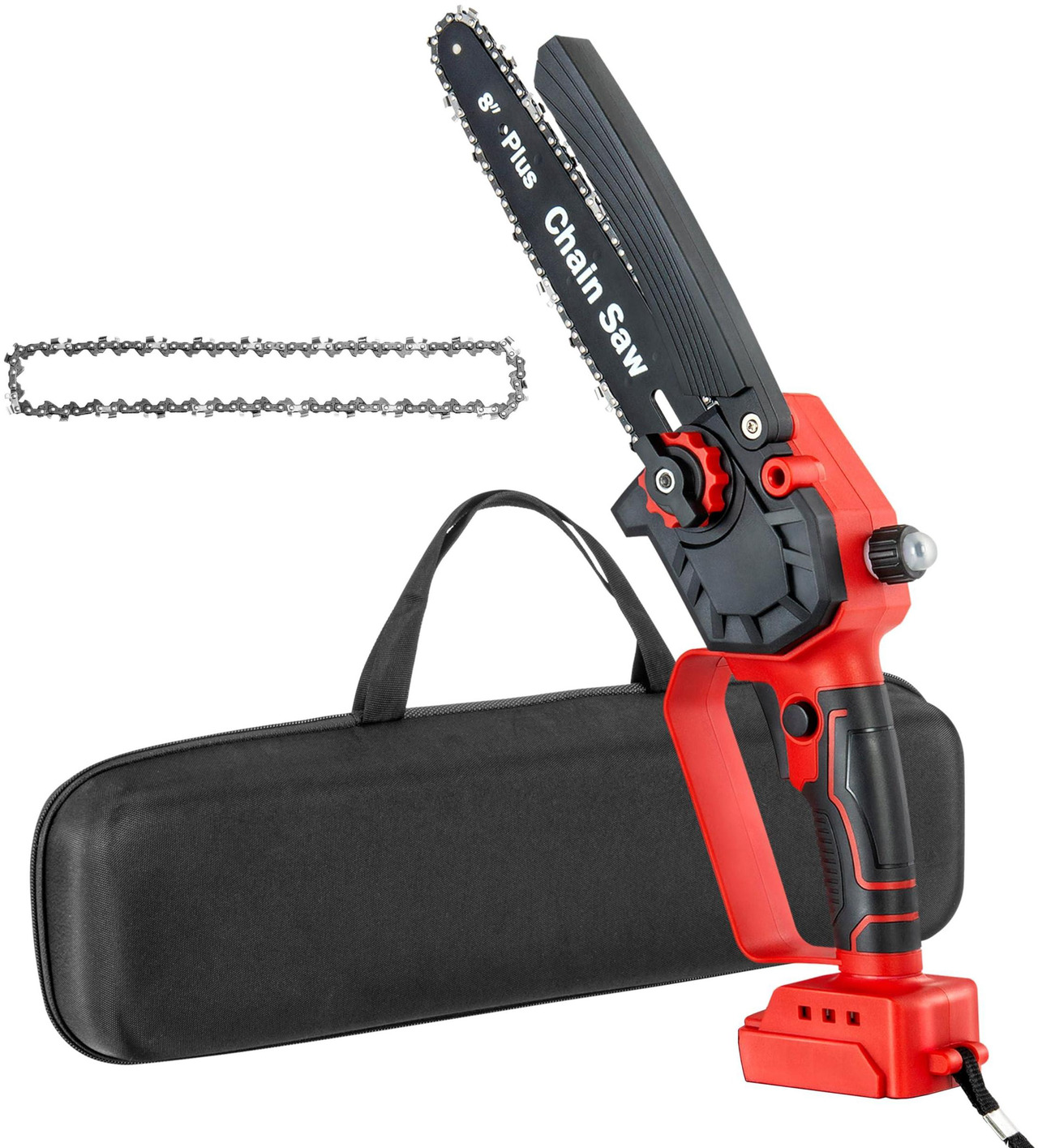 Mini motosierra KEHIPI de 8 pulgadas para batería MAKITA de 18 V, motosierra inalámbrica de mano con sistema de lubricación y bloqueo de seguridad, ideal para poda de árboles y corte de madera (SIN BATERÍA)