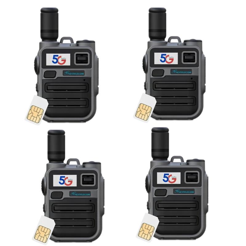 Walkie-talkies K28  5G POC, alcance ilimitado, Radio de red pública, sin cuotas SIM de por vida，radio portátil bidireccional, comunicación bidireccional para adultos, pulsar para hablar (PTT), batería recargable de larga duración, carcasa metálica resiste