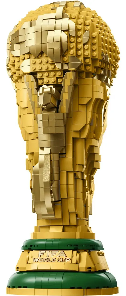 LEGO Editions Trofeo Oficial de la Copa Mundial de la FIFA 43020; réplica coleccionable a tamaño real; regalo para aficionados del fútbol y recuerdo único del Mundial; 12+