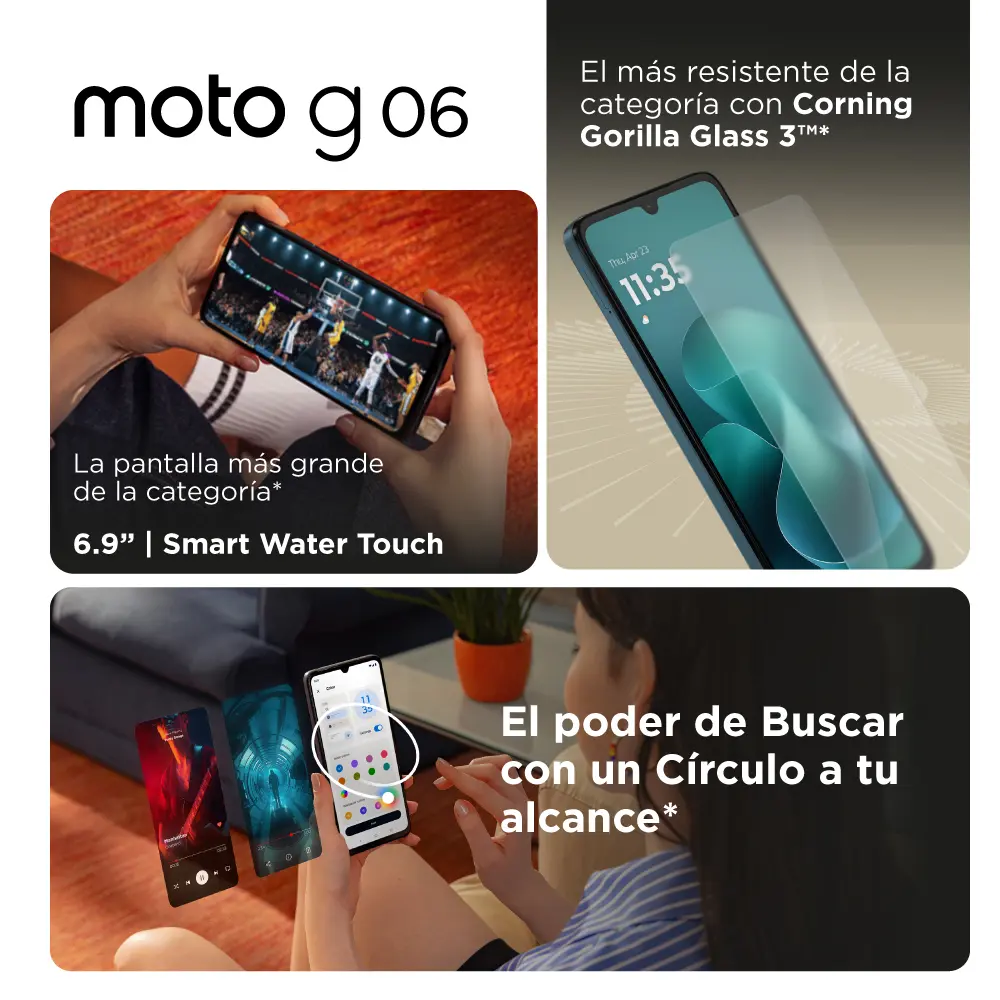 Celular Motorola Moto G06 256gb 4gb Color Azul