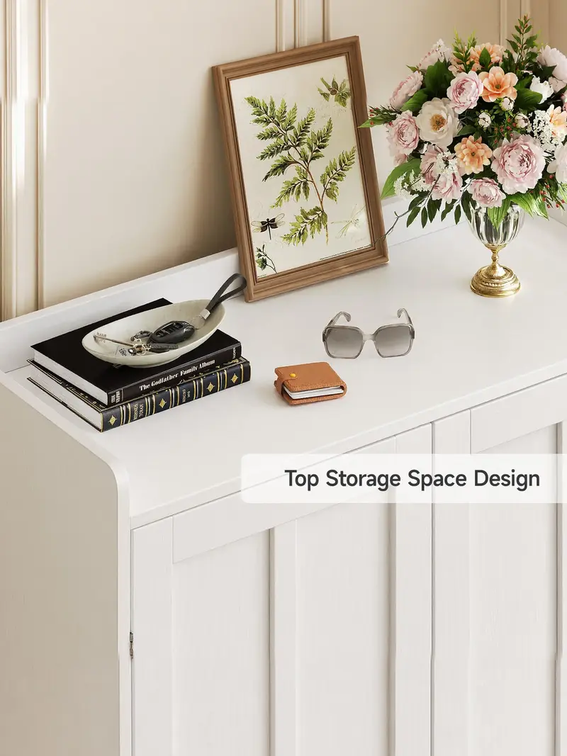 【Capacidad para 18-24 pares y estantes ajustables】Zapatero estilo granja ONBRILL de 7+1 niveles; mueble zapatero moderno de 45 pulgadas de alto con patas de metal; organizador de calzado para recibidor, entrada, sala de estar o dormitorio; regalo de Navid
