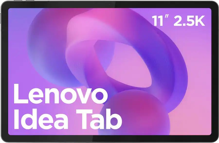 Lenovo Idea Tab - Tableta universitaria - Pantalla táctil IPS de 11" y 2.5K - 90 Hz - Procesador MediaTek Dimensity 6300 - 4 GB de memoria - 128 GB de almacenamiento - GPU integrada Arm Mali-G57 MC2 - Lápiz táctil y funda tipo folio