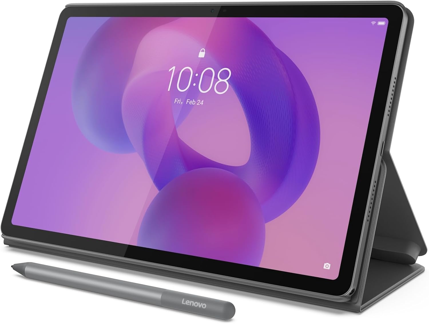 Lenovo Idea Tab - Tableta universitaria - Pantalla táctil IPS de 11" y 2.5K - 90 Hz - Procesador MediaTek Dimensity 6300 - 4 GB de memoria - 128 GB de almacenamiento - GPU integrada Arm Mali-G57 MC2 - Lápiz táctil y funda tipo folio