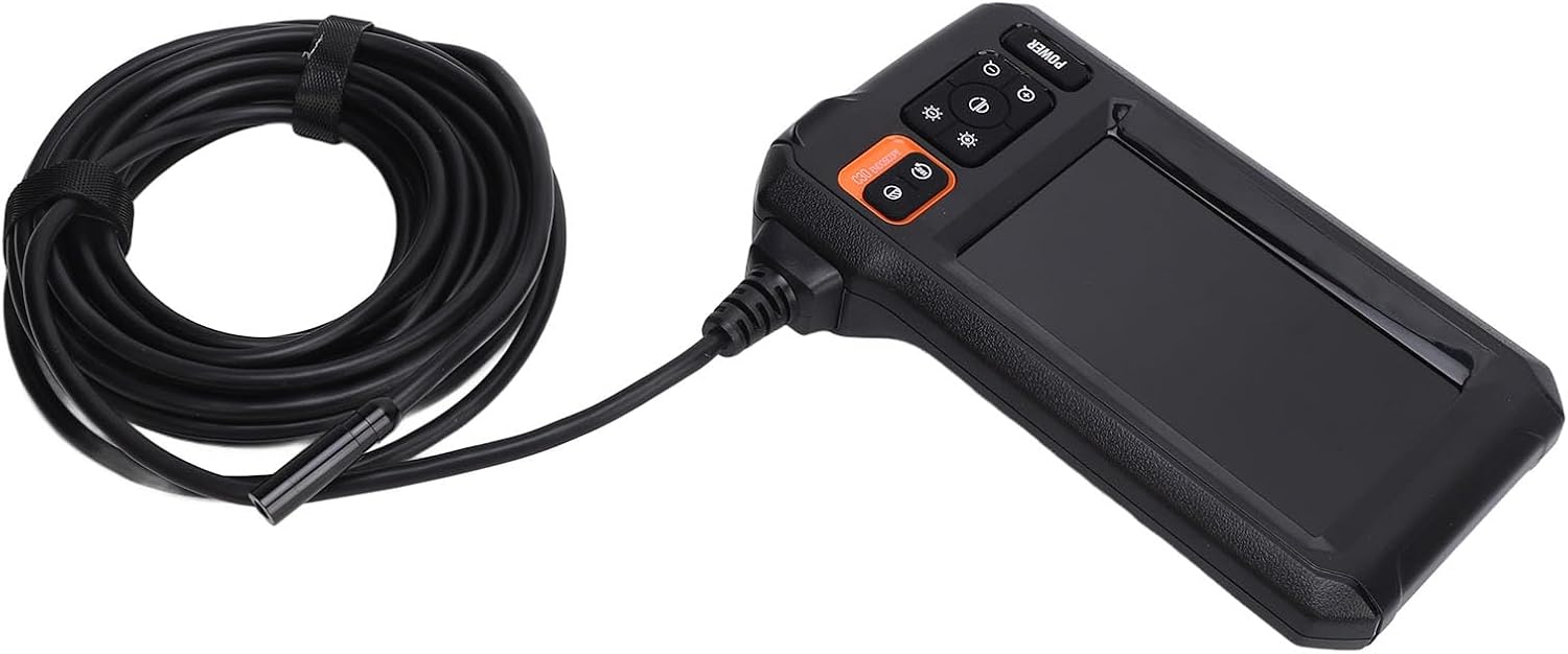 Cámara de inspección, endoscopio industrial IP67, cámara de inspección de tuberías con lente de 8 mm y pantalla de 4,3 pulgadas, boroscopio industrial con cable de 5 metros.