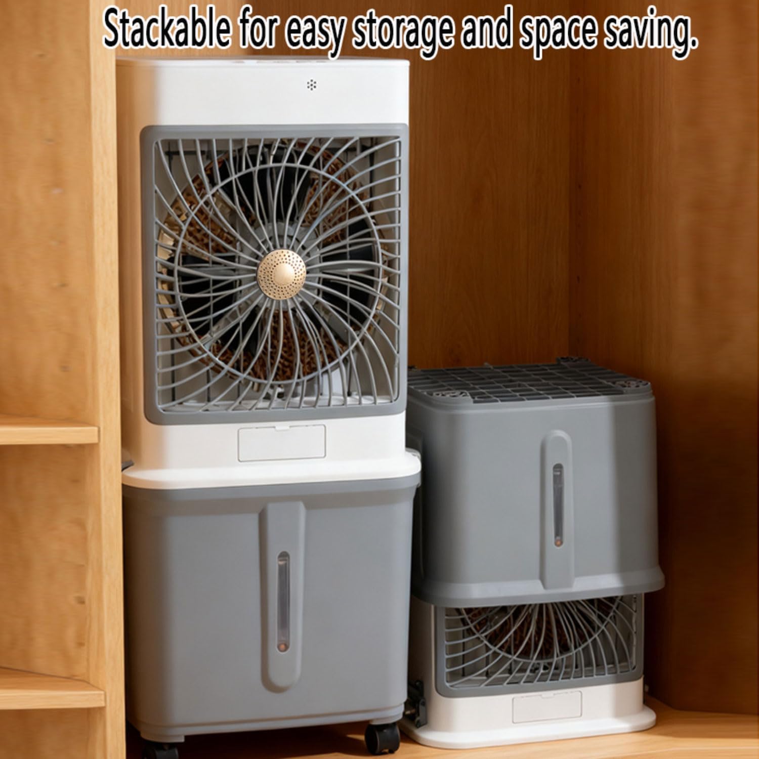 Aire acondicionado portátil silencioso de 32 litros, enfriador de aire portátil, ventilador humidificador, temporizador de 7 horas, 3 velocidades, control remoto, enfriador de aire para dormitorio y hogar.