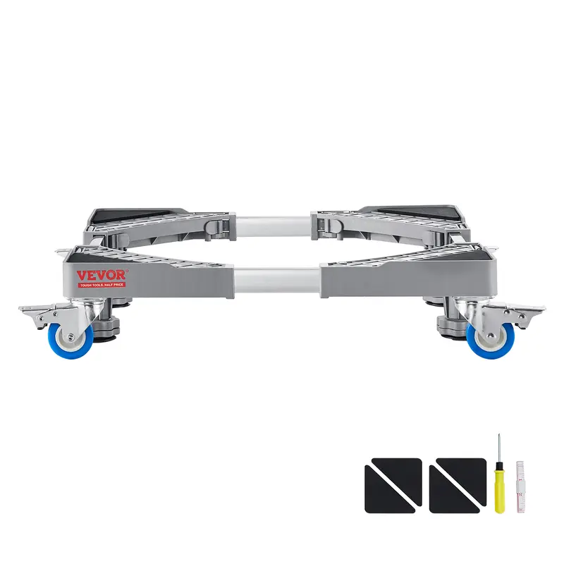 Base Universal VEVOR para Electrodomésticos (181 kg / 400 lb), Ruedas con Freno, Ajustable 16‑27 pulgadas, para Lavadora y Refrigerador