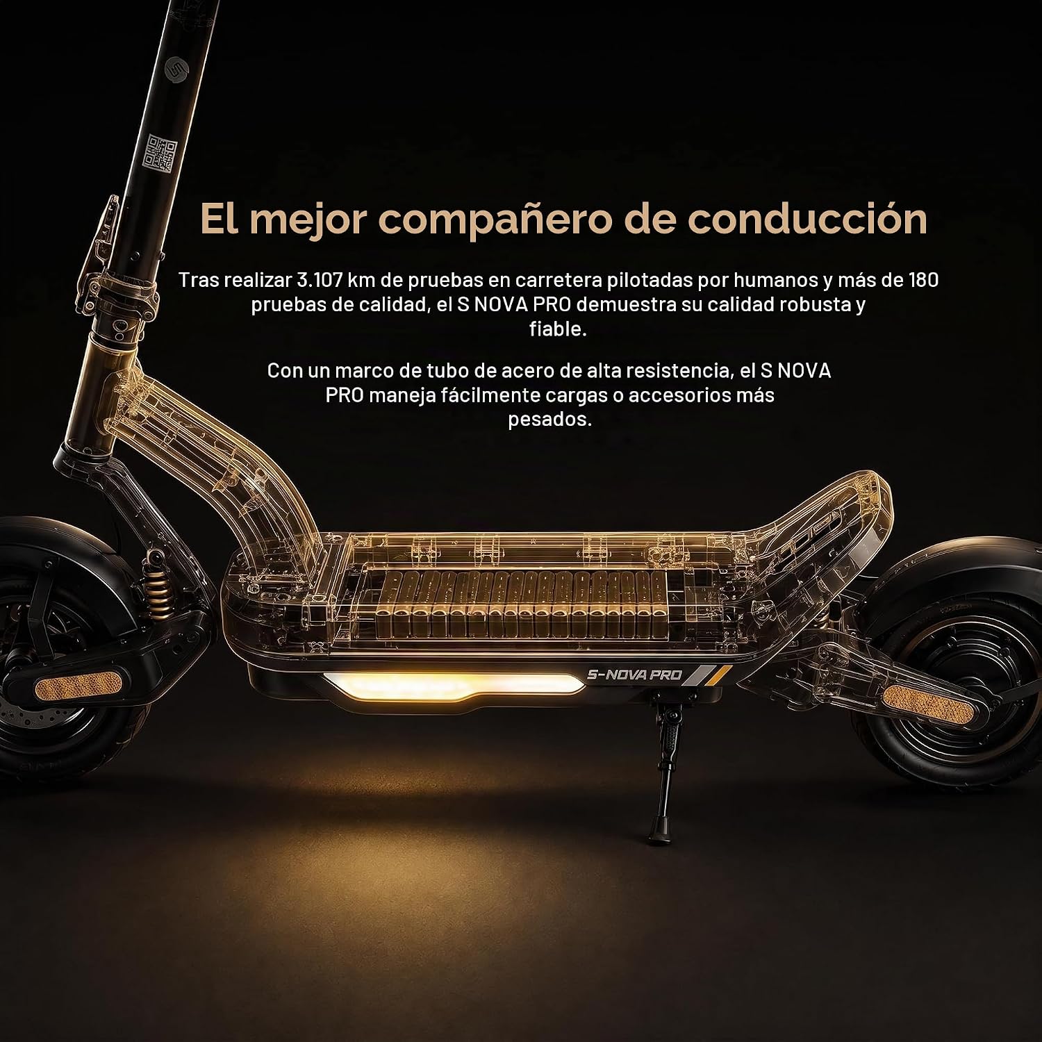 isinwheel S NOVA PRO Electric Scooter for Adults, 38 Miles Long Range, 28 Mph Top Speed, 1000W Motor, 264lbs Load, Foldable Commuting E-Scooter with 10" Pneumatic Tires, Dual Suspension, Dual Disc
