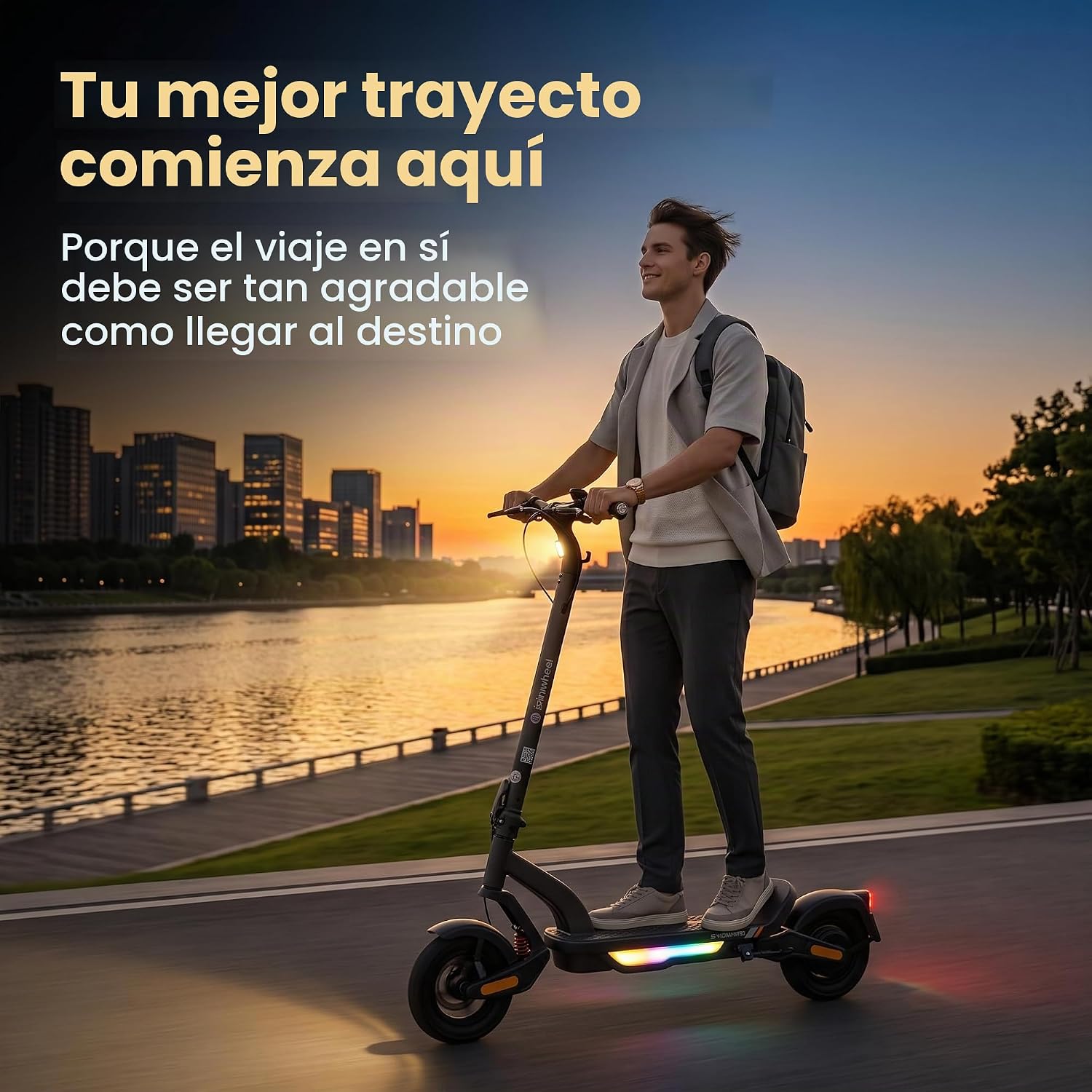 isinwheel S NOVA PRO Electric Scooter for Adults, 38 Miles Long Range, 28 Mph Top Speed, 1000W Motor, 264lbs Load, Foldable Commuting E-Scooter with 10" Pneumatic Tires, Dual Suspension, Dual Disc