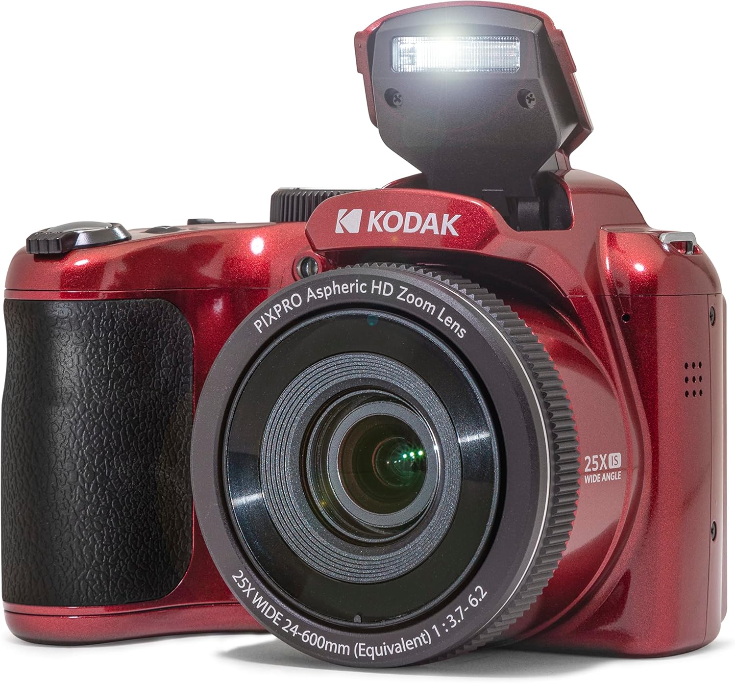 Kodak PIXPRO AZ255-WH Cámara Digital de 16 MP, Zoom óptico de 25 x 24 mm, Lente Gran Angular, estabilización óptica de Imagen, 1080P, Full HD, Video, cámara de vlogging LCD de 3 Pulgadas (Blanco)