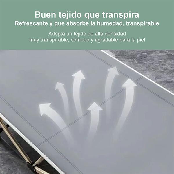Cama Plegable Confort 180 x 67 x 30 cm para Adultos con Estructura de Acero Anti-Oxidante y Colchón Gris Cómodo Resistente al Agua y Fácil de Limpiar Material Premium Oxford 1200D