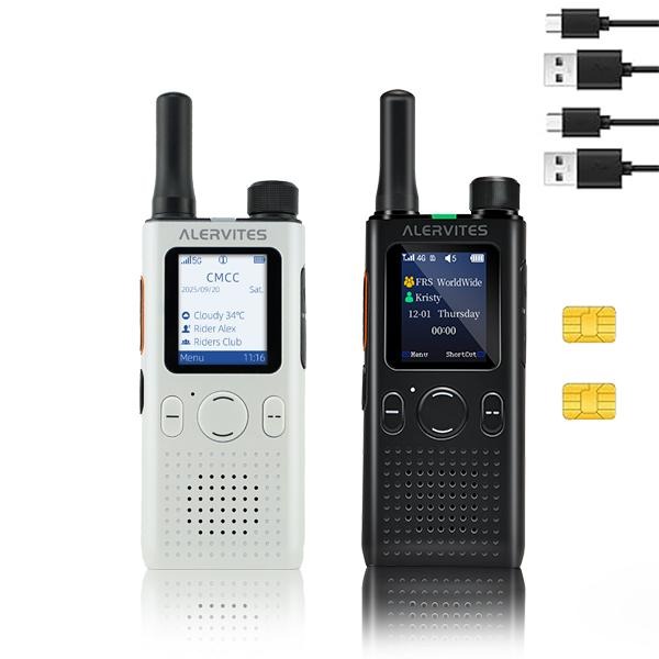 (FABRICADO POR BAOFENG)AT1 Walkie Talkie PoC 4G con app móvil gratuita de por vida. Comunicación privada de larga distancia, control en segundo plano, historial de chat encriptado y alcance de más de 5000 millas. Ideal para trabajo, seguridad, logística, 