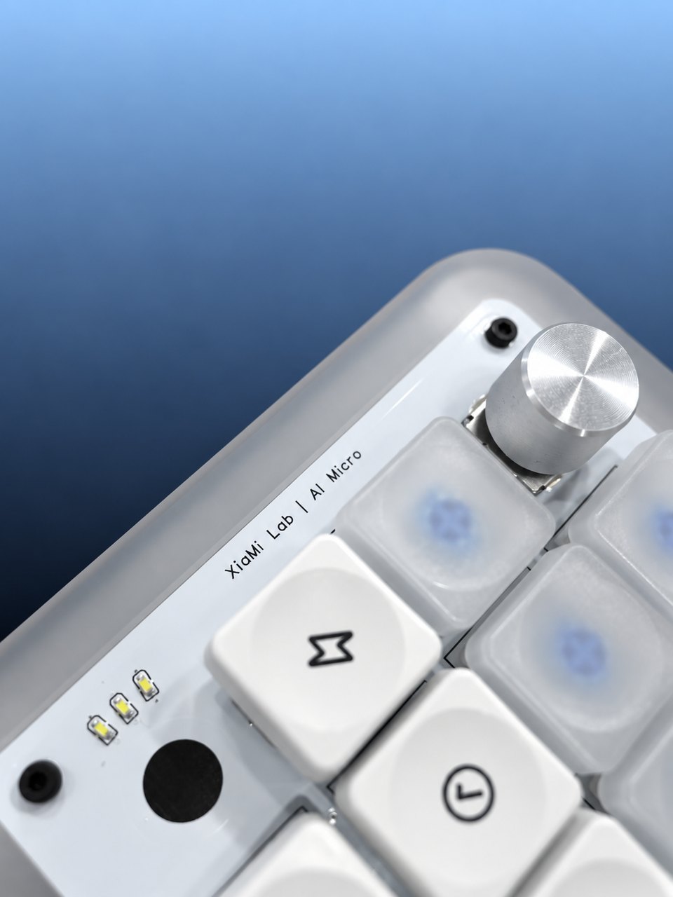 Close-up of the AI Micro rotary dial