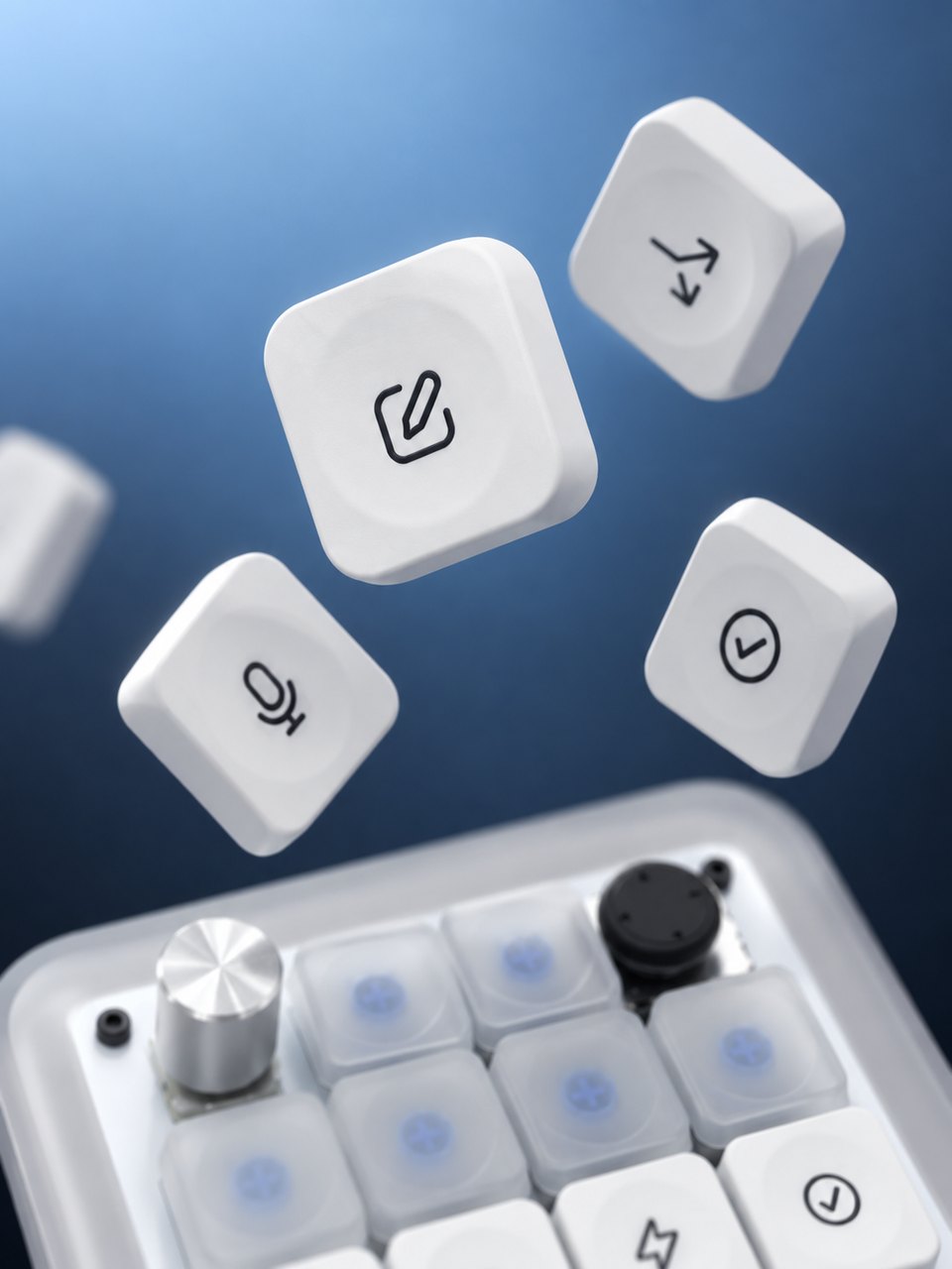 Floating AI Micro keycaps