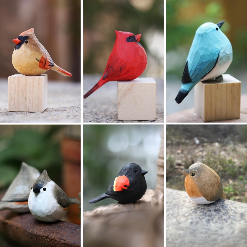 Woodcarving Bird | Woodcarving Art | Hand-painted Art
