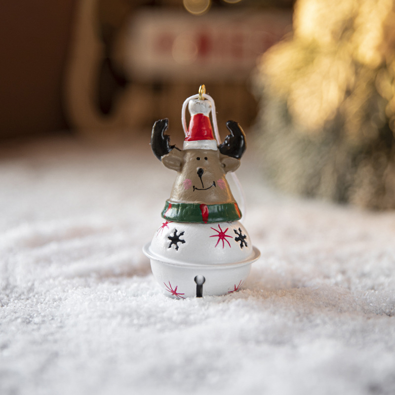 Iron Bell Painted Pendant Christmas Tree Decorations