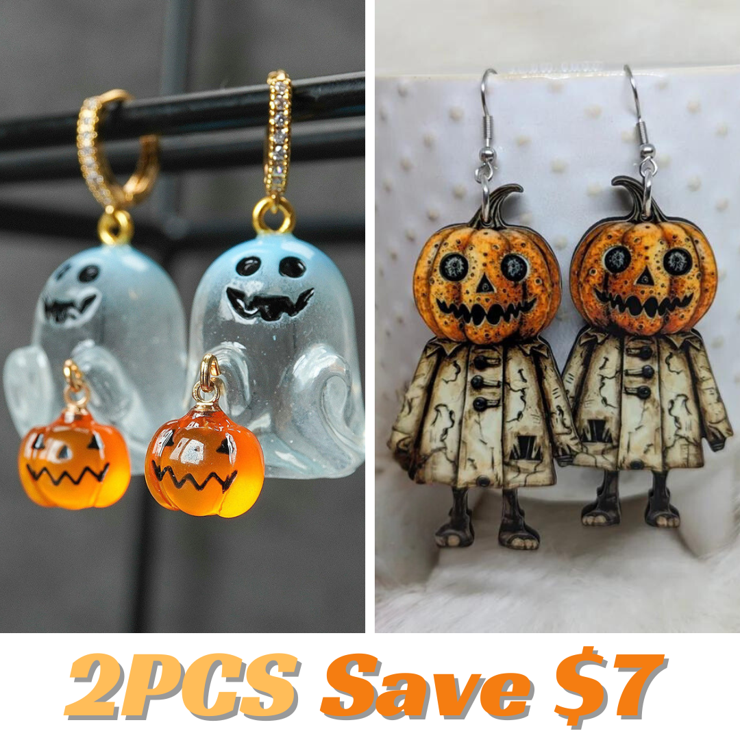🎃Handmade Halloween signature earrings👻