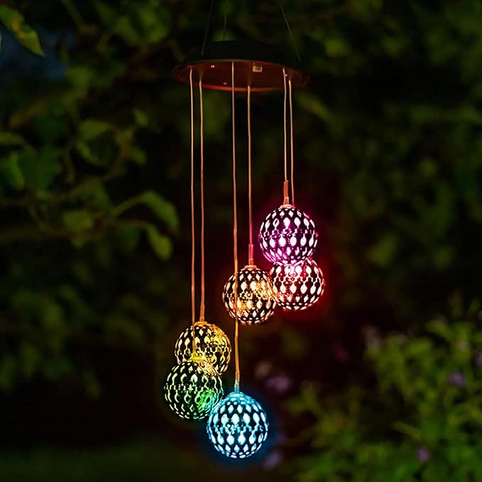 Solar Disco Mirror Ball Wind Chimes