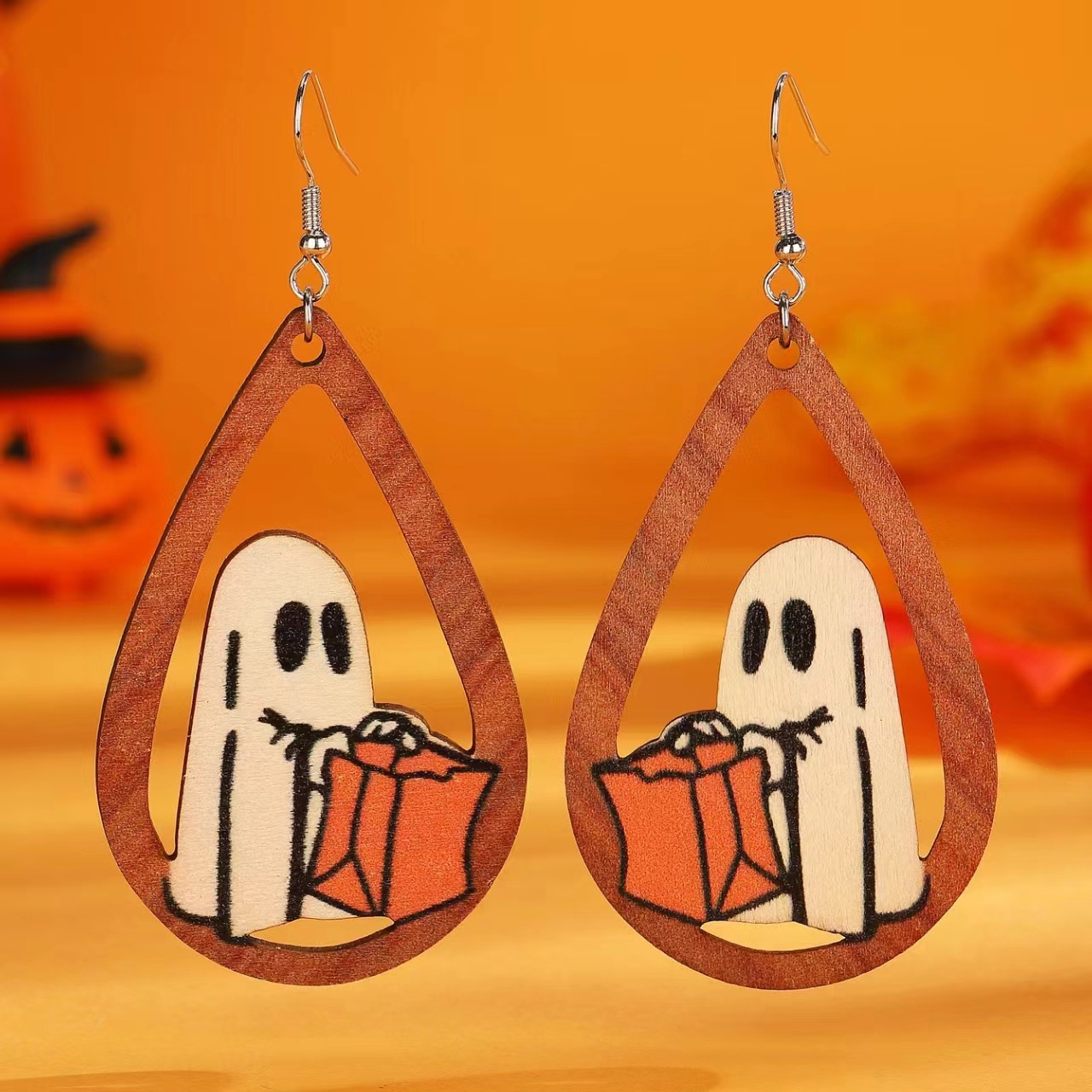 🎃Halloween Wooden Earrings