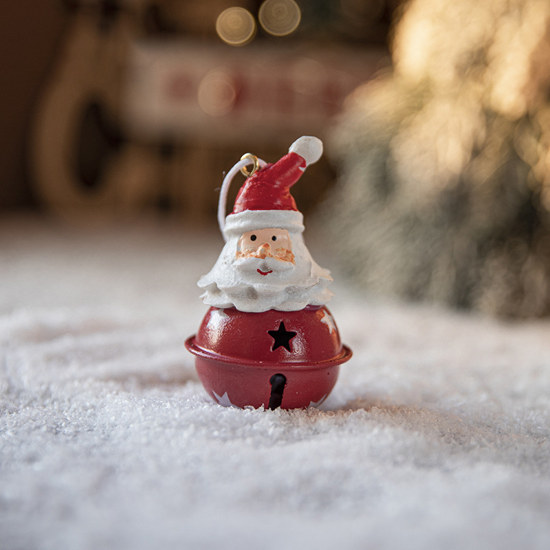 Iron Bell Painted Pendant Christmas Tree Decorations