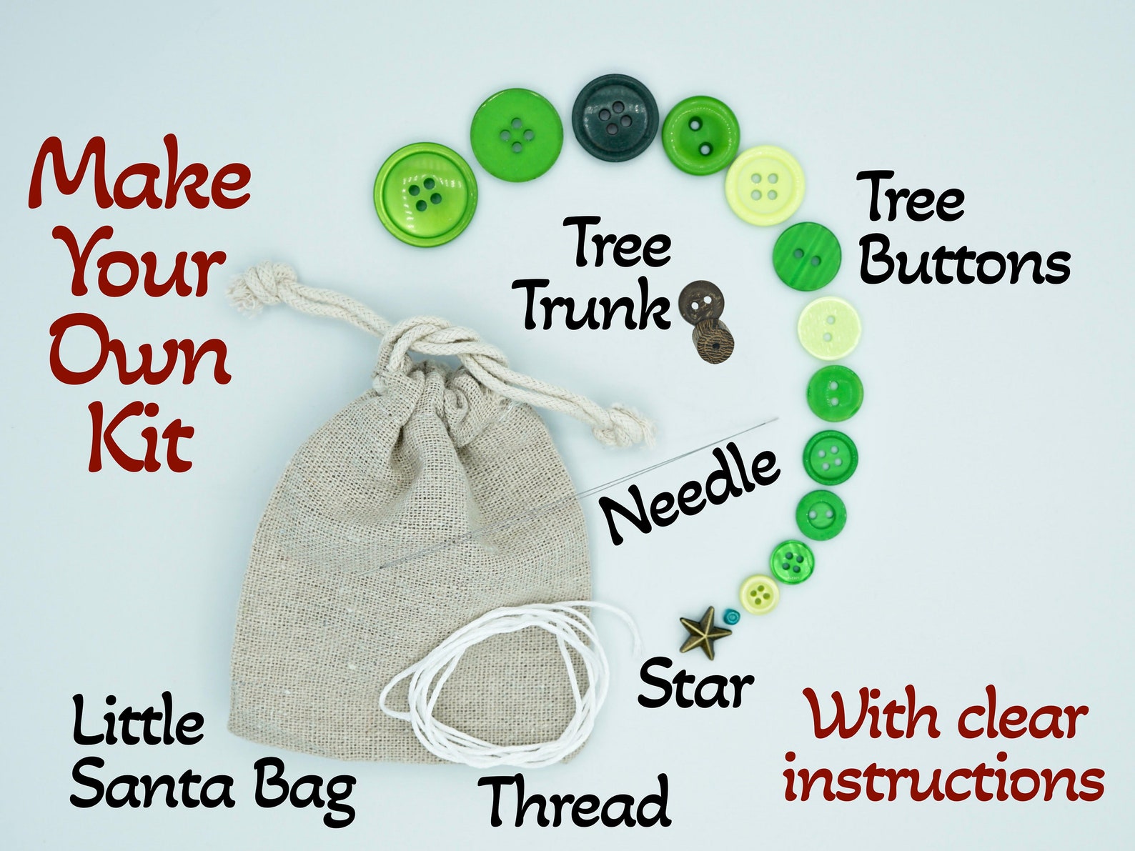 Button Christmas Tree Decoration