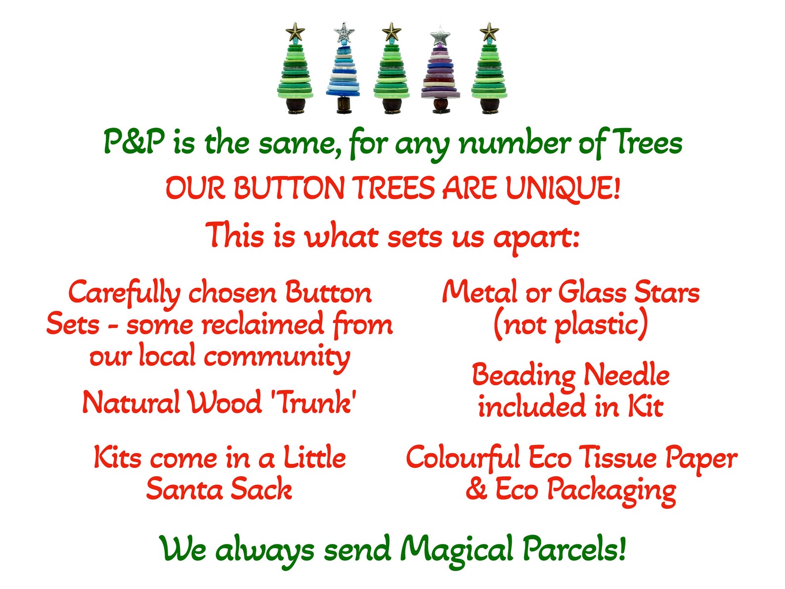 Button Christmas Tree Decoration