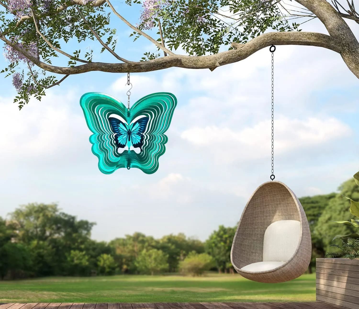 Garden WIND SPINNER, BUTTERFLY Ornament
