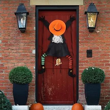 🎩Flying Witch Halloween Decoration - Witch Crashes into Tree