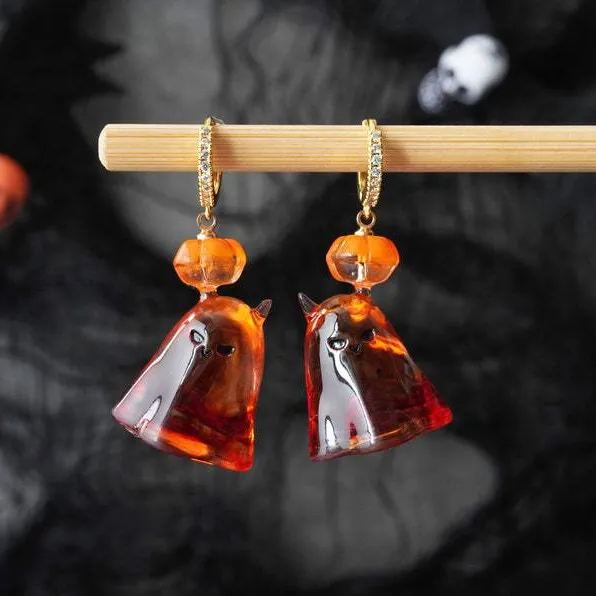 🎃Handmade Halloween signature earrings👻