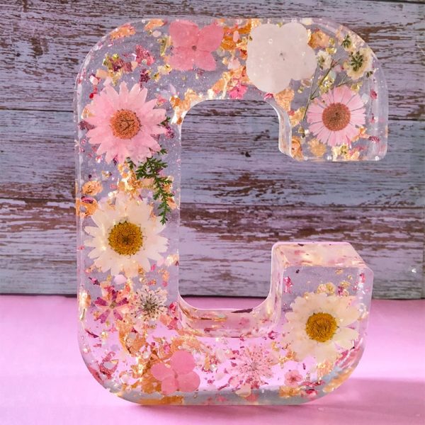 Handmade Floral Resin Night Light | Resin Art | Floral Art
