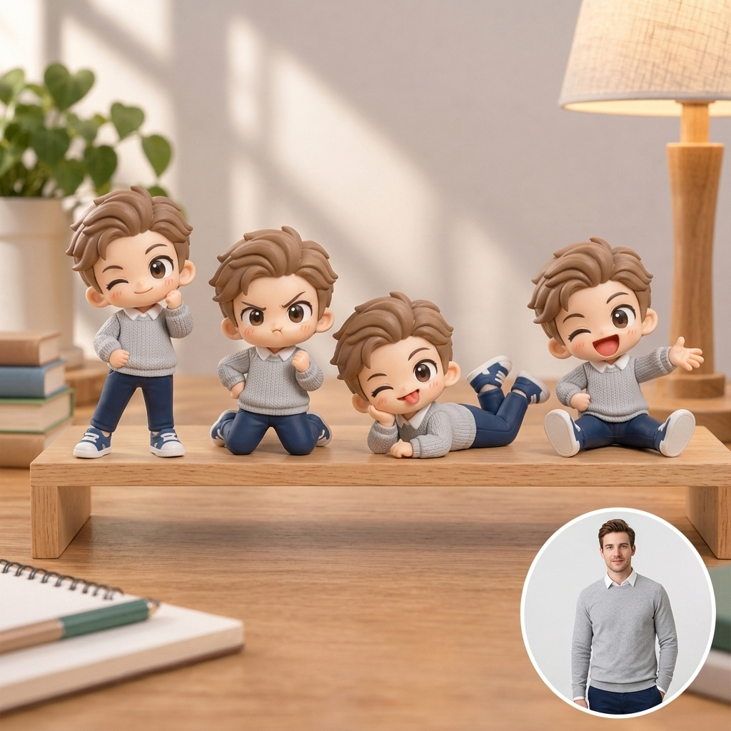 Custom Mini Me Mood Collection – 4 Different Sides of You
