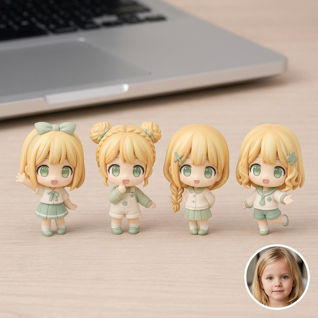 Customizable Anime Desk Figurine – Multiple Styles