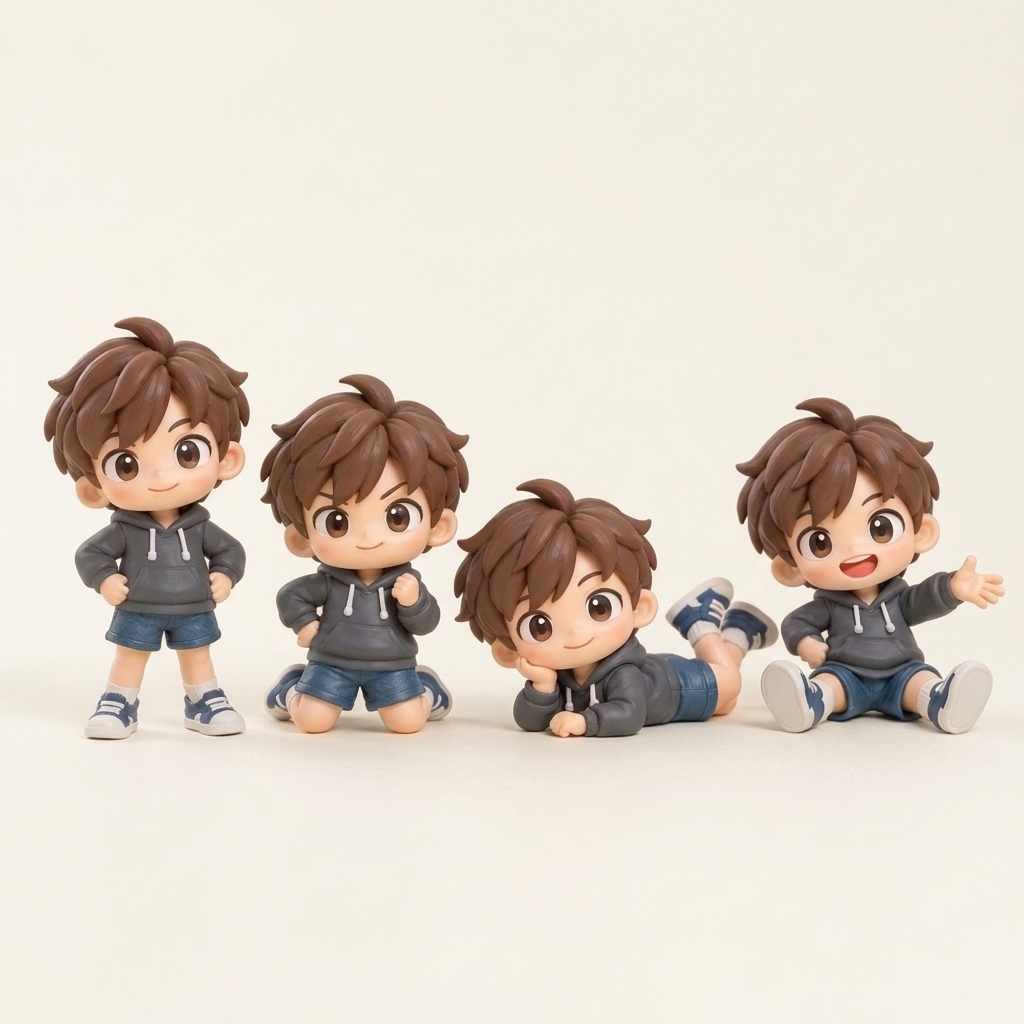 Custom Mini Me Mood Collection – 4 Different Sides of You