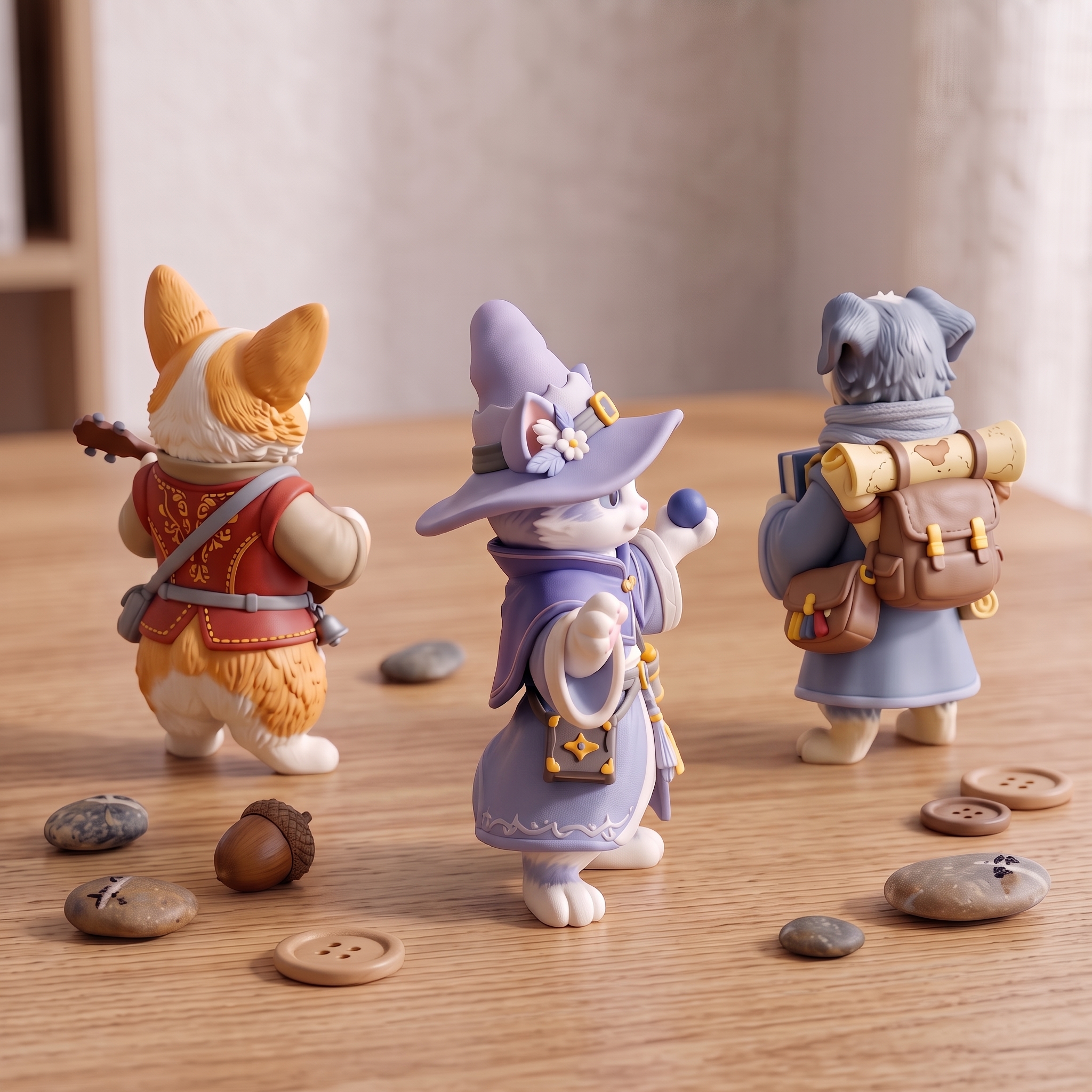 Customizable Pet Anthropomorphic Desk Figurine –  Fantasy Style