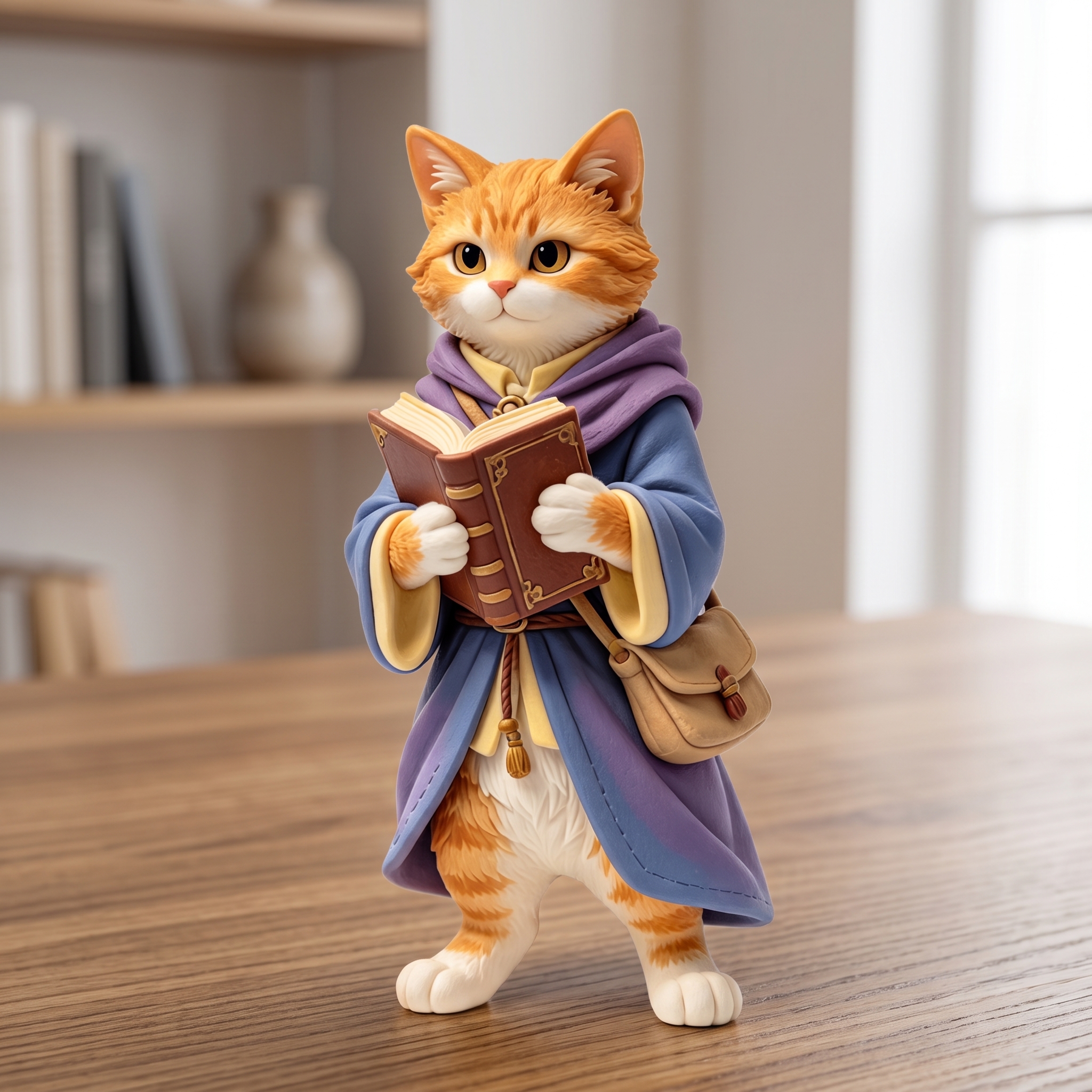 Customizable Pet Anthropomorphic Desk Figurine –  Fantasy Style