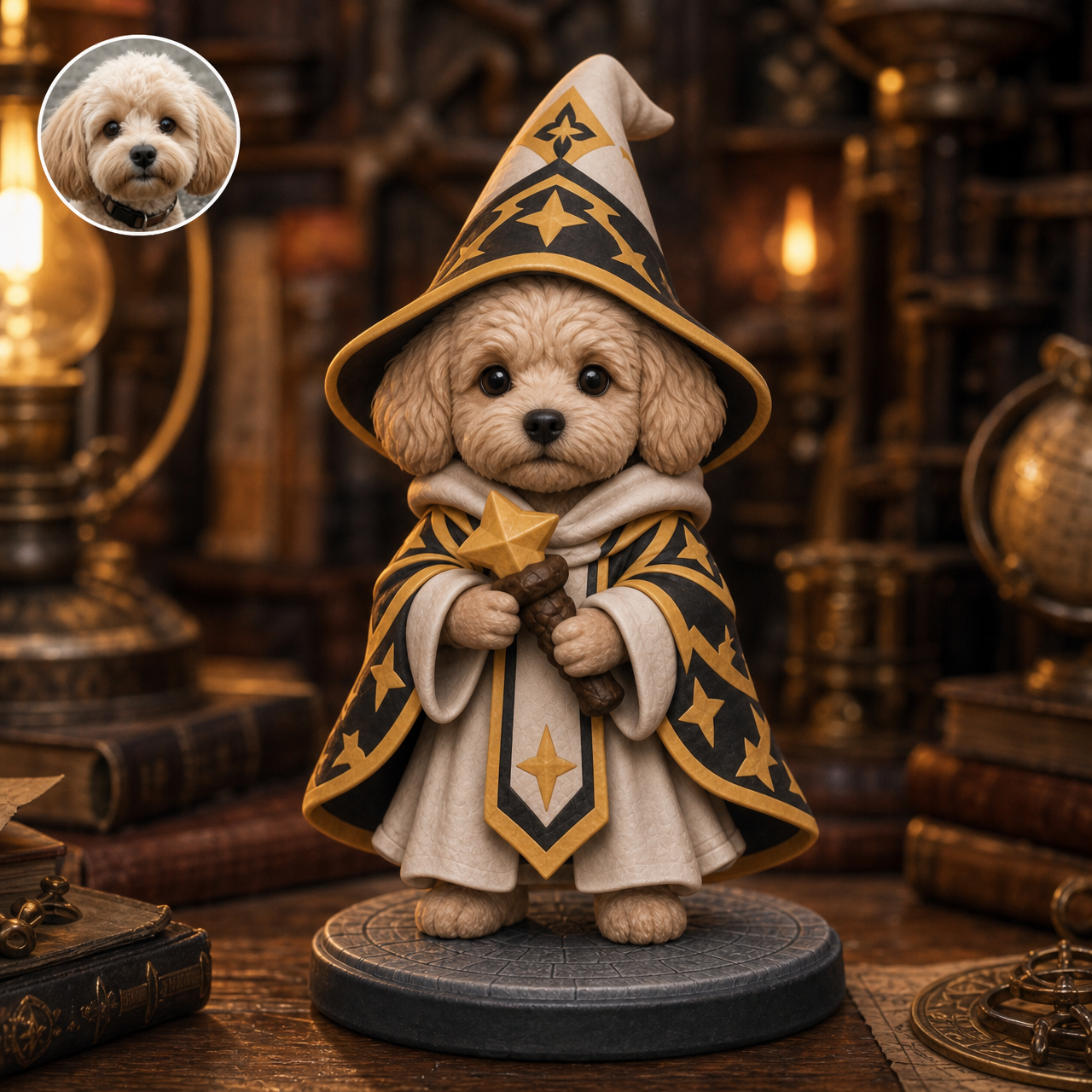 Custom 3D Pet Figurine – Fantasy RPG Style