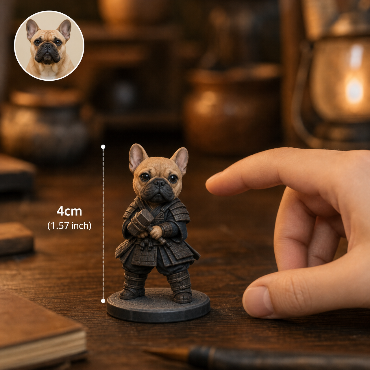 Custom 3D Pet Figurine – Fantasy RPG Style