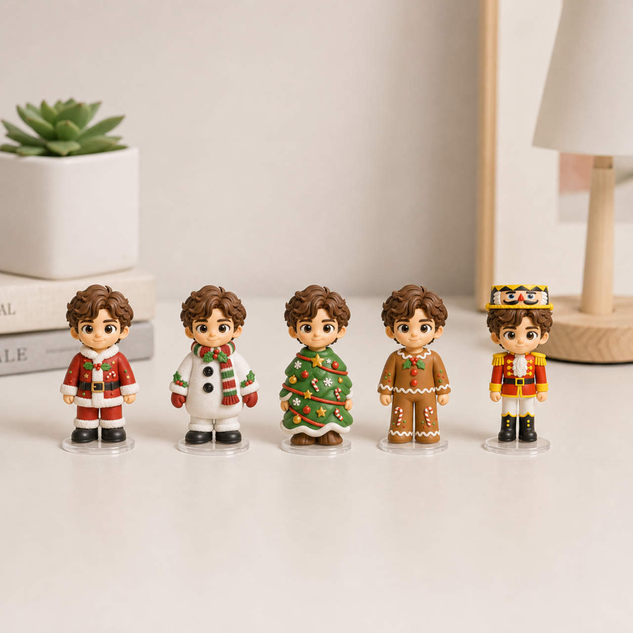 Custom 3D Cartoon Christmas Figurine